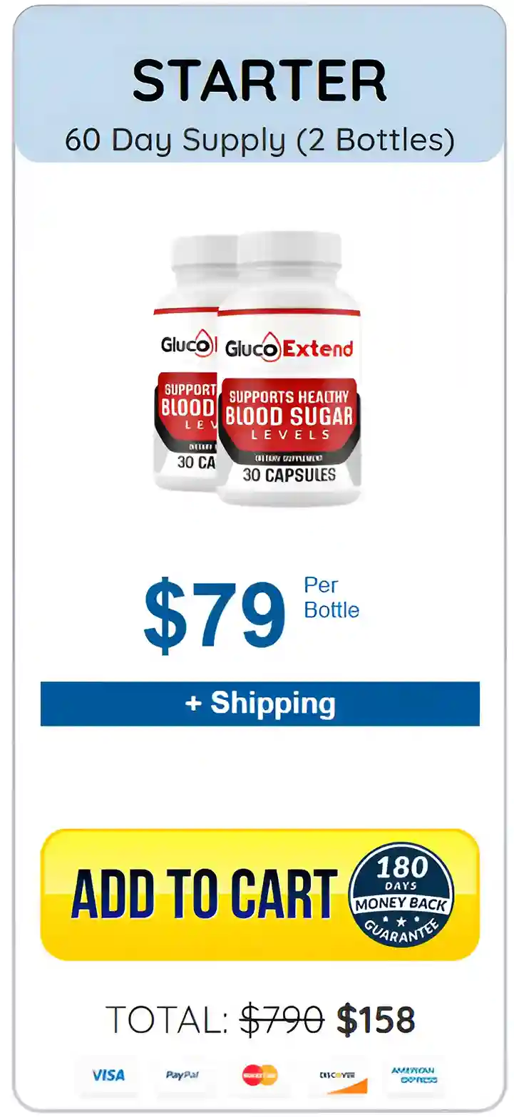 Gluco Extend - 2  bottles pricing